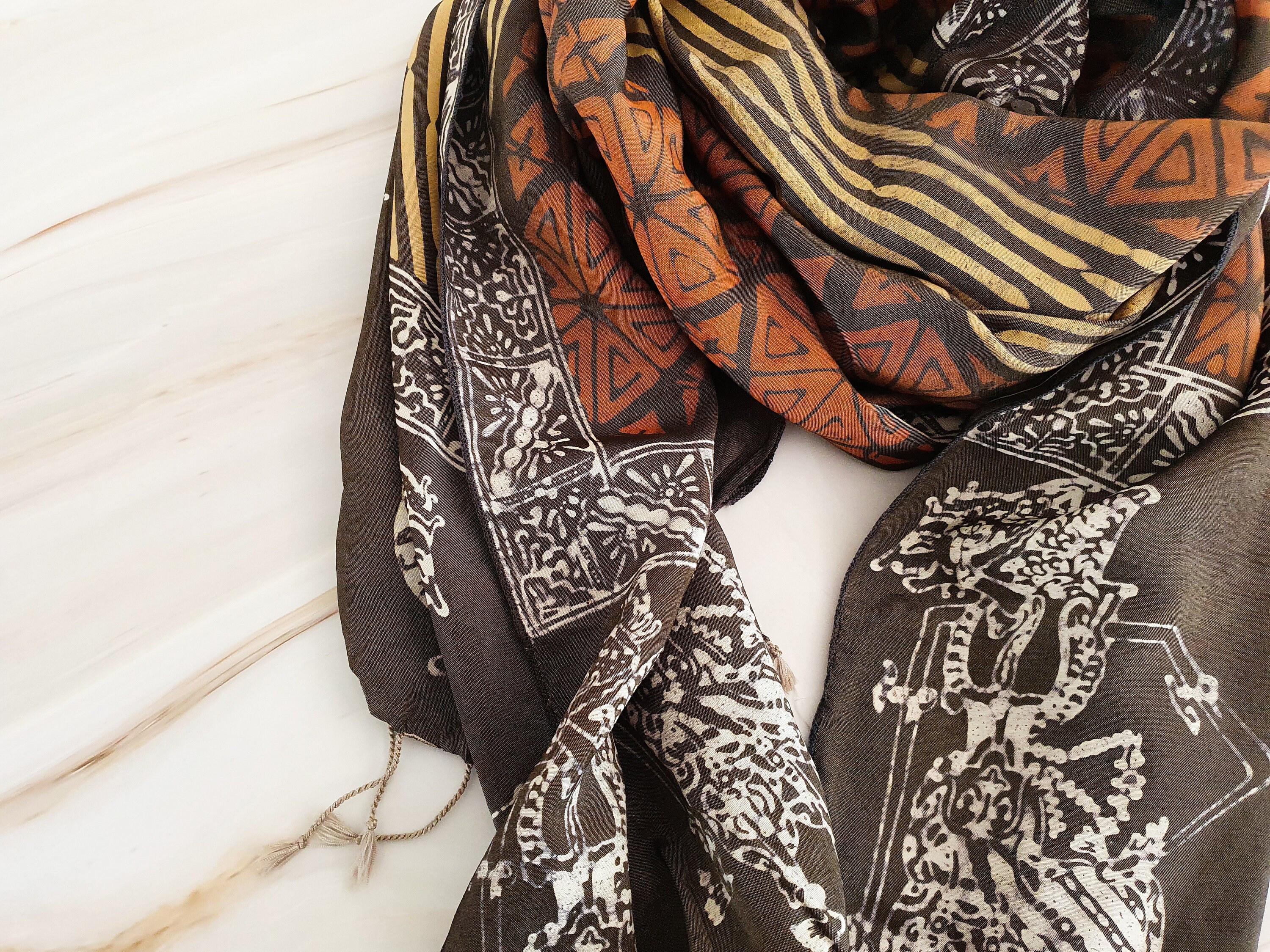 sun protection baju shawl batik