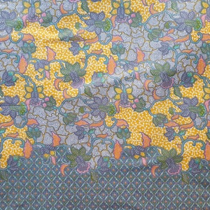 Indonesian batik sarong cotton, Javanese fabric flowers, Summer outdoor wrap around pareo
