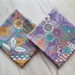 Indonesian batik sarong cotton, Javanese fabric flowers, Summer outdoor wrap around pareo