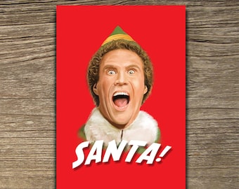 Buddy from Elf Christmas Card