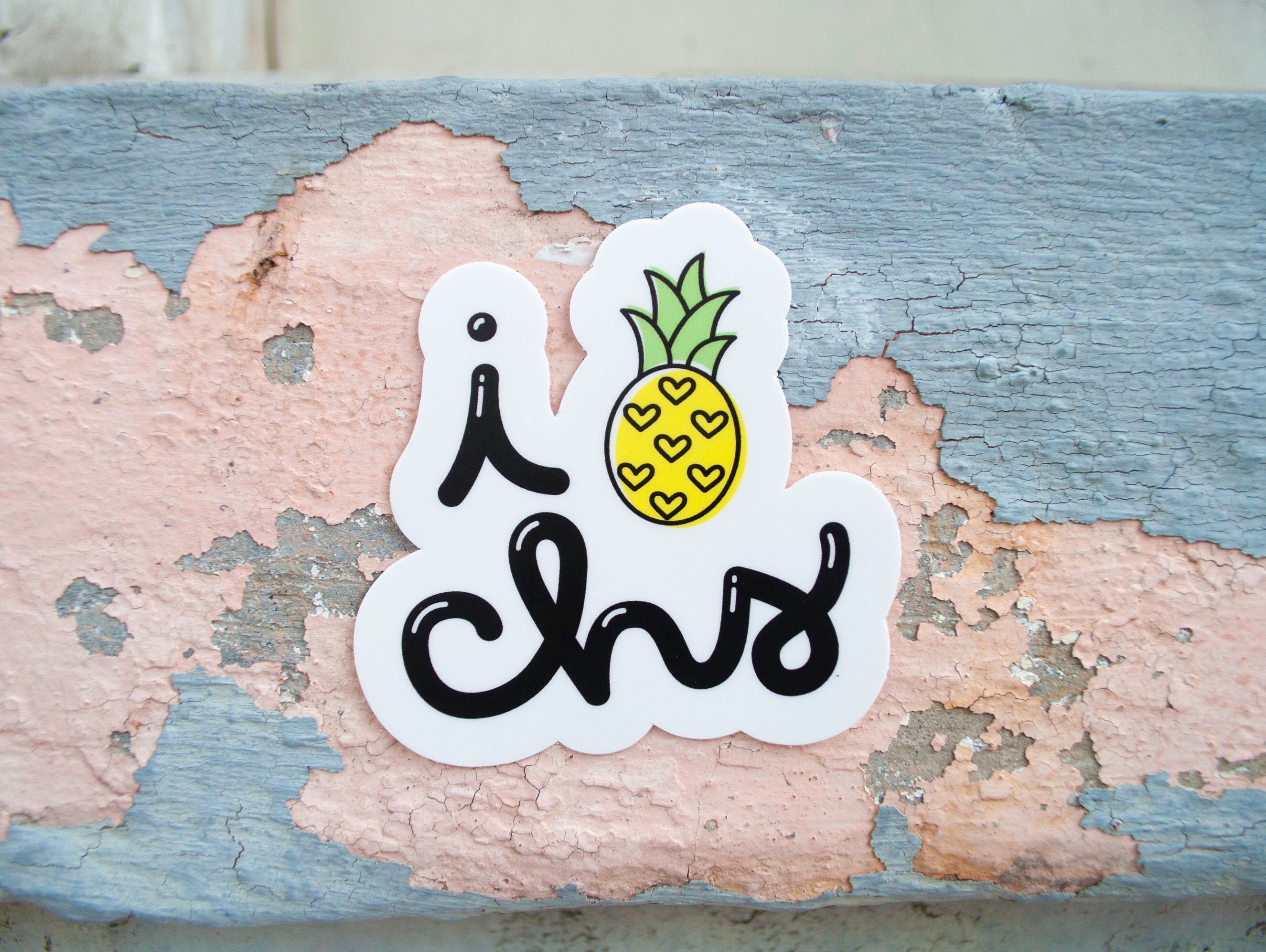 I heart chs vinyl sticker // charleston sticker holy city | Etsy 