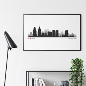 Philadelphia City Skyline Wedding Guest Book Alternative, Signature Wedding Guestbook, Anniversary Gift, Wedding Art Poster
