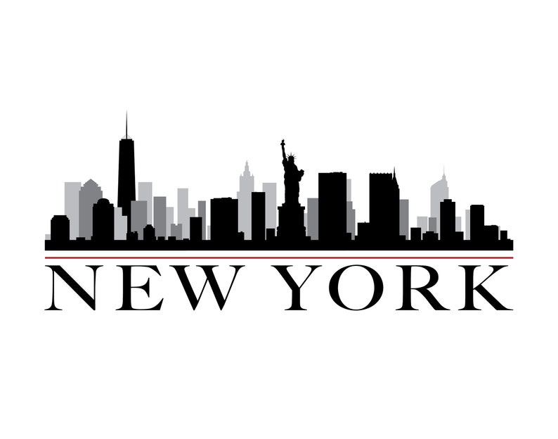 New York City Skyline DIY Printable Wall Art New York Etsy new-york-city-skyline-diy-printable-wall-art-new-york-etsy