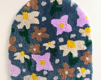 Periwinkle Fields Tufted Wallhanging