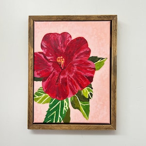 Backyard Hibiscus - Original Painting