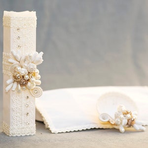 Conjunto de velas de batizado feitas à mão | Velas de batismo Burbvus Modelo #12 | Presente de Batizado | Presente de Batismo| Vela Bautizo | Conjunto de Velas Batismo