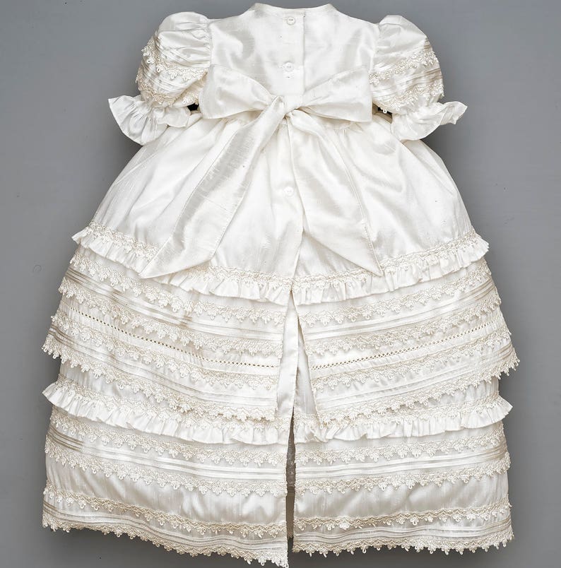 Beautiful Baby Girl Christening Gown Burbvus G002 Baptism Etsy