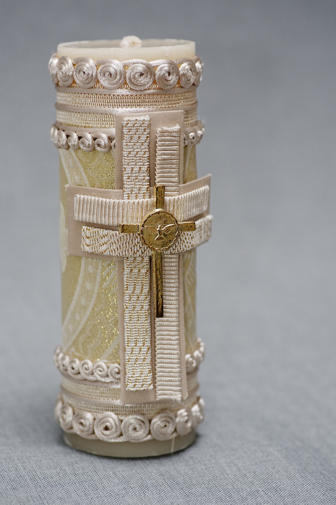 Handmade Christening Candle Set With Matching Wood Chest Etsy