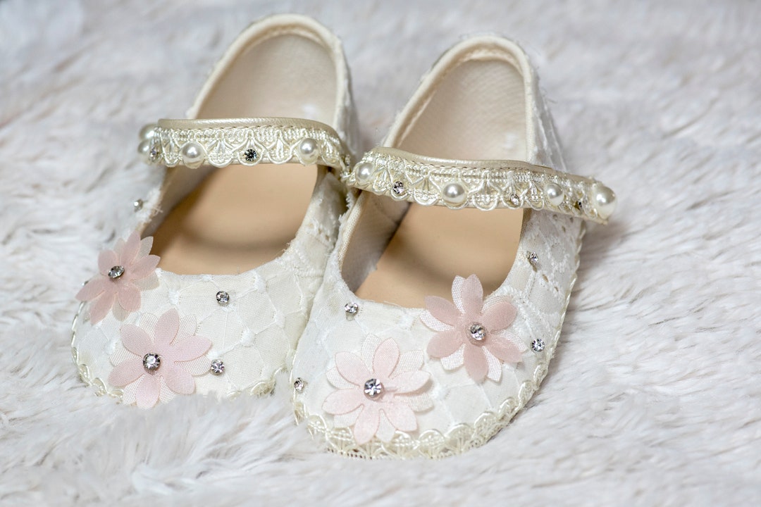 Newborn Embroidered Footie in White main image 0