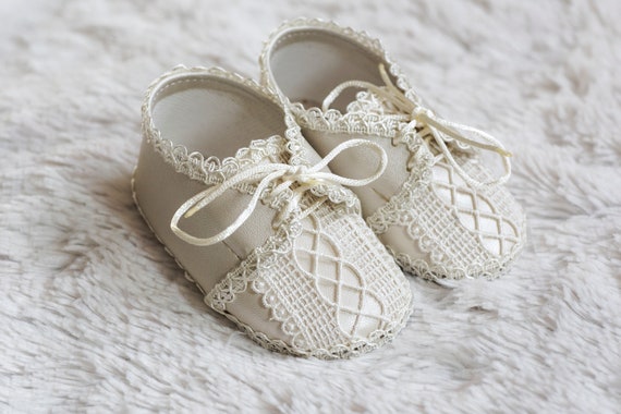 Zapatitos para Niño Burbvus Zapatos Bebe Blancos o Marfil Bautismo