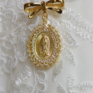 Gold Plated Baptism Pin & Medal