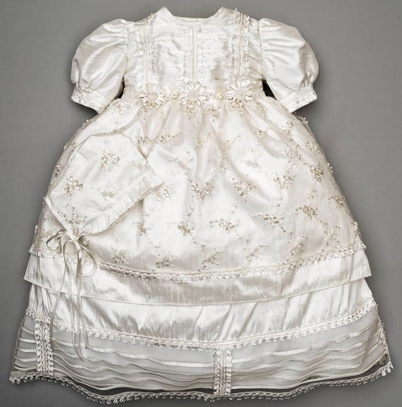 embroidered christening gowns