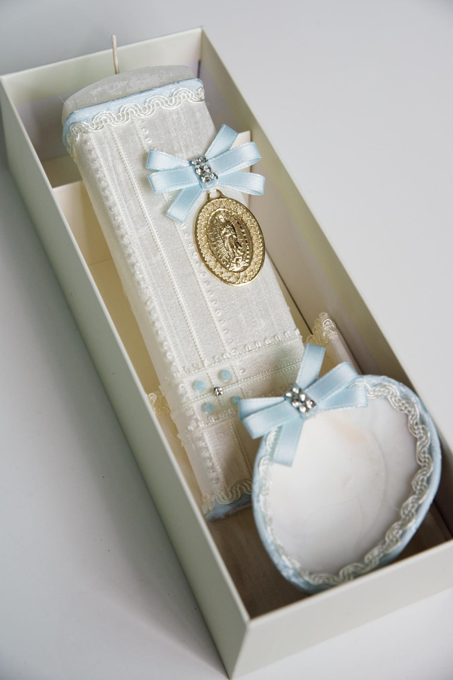 Christening Candle Lampada Baby Blue - CCLNB2