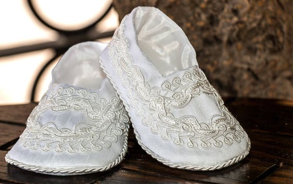 Baptism or Christening Shoes Baby and Toddler Handembroidery