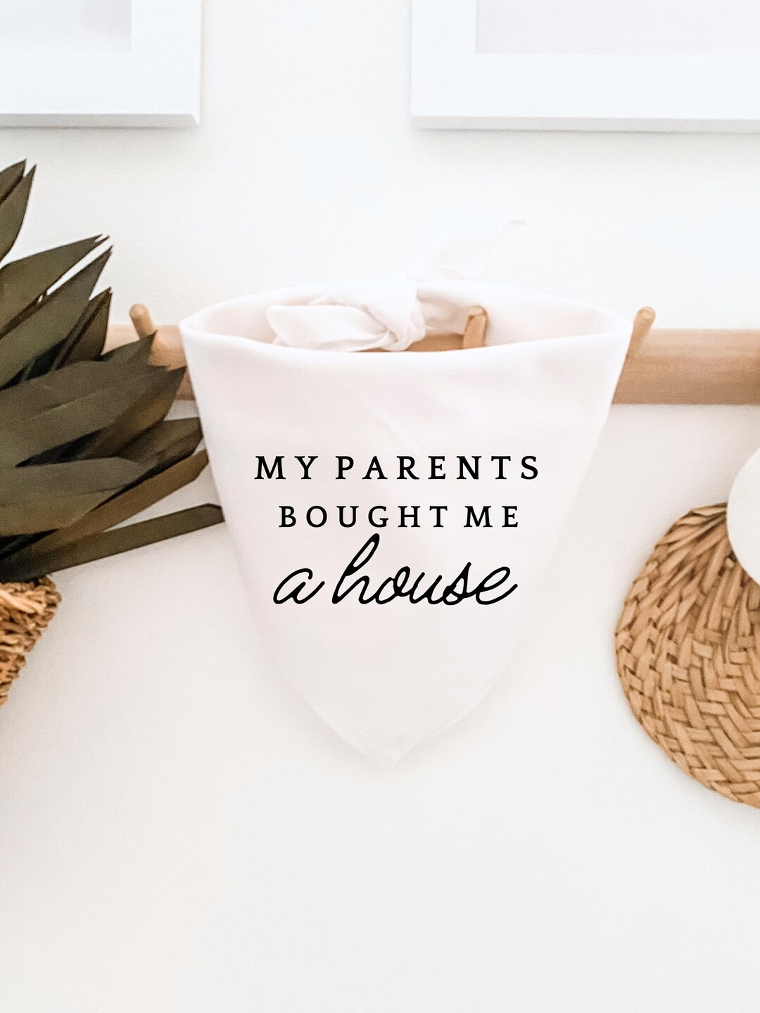 Customizable My Parents Bought Me a House Dog Bandana, Realtor Closing ...
