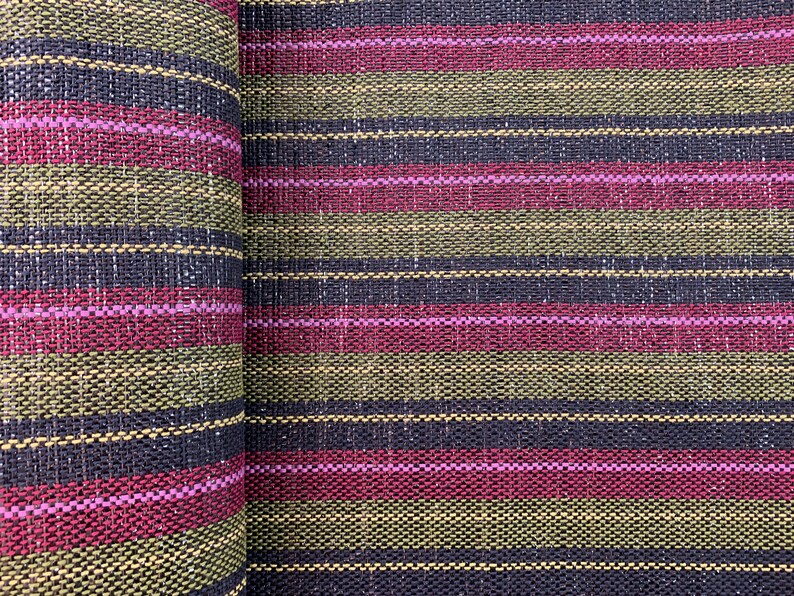 Medium Tote recycled tote Purple tote polypro straps navy cotton lining purple tote hand-woven handmade PurpleNavyOlive