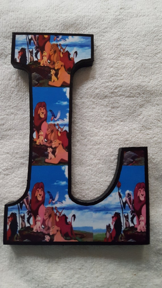 Baby Lion King Inspired Wooden Letters