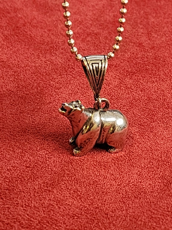 Sterling Silver Bear with Chain - image 7