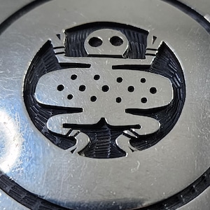 Vintage Hopi Sterling Silver Round Pin/pendant by Eldon