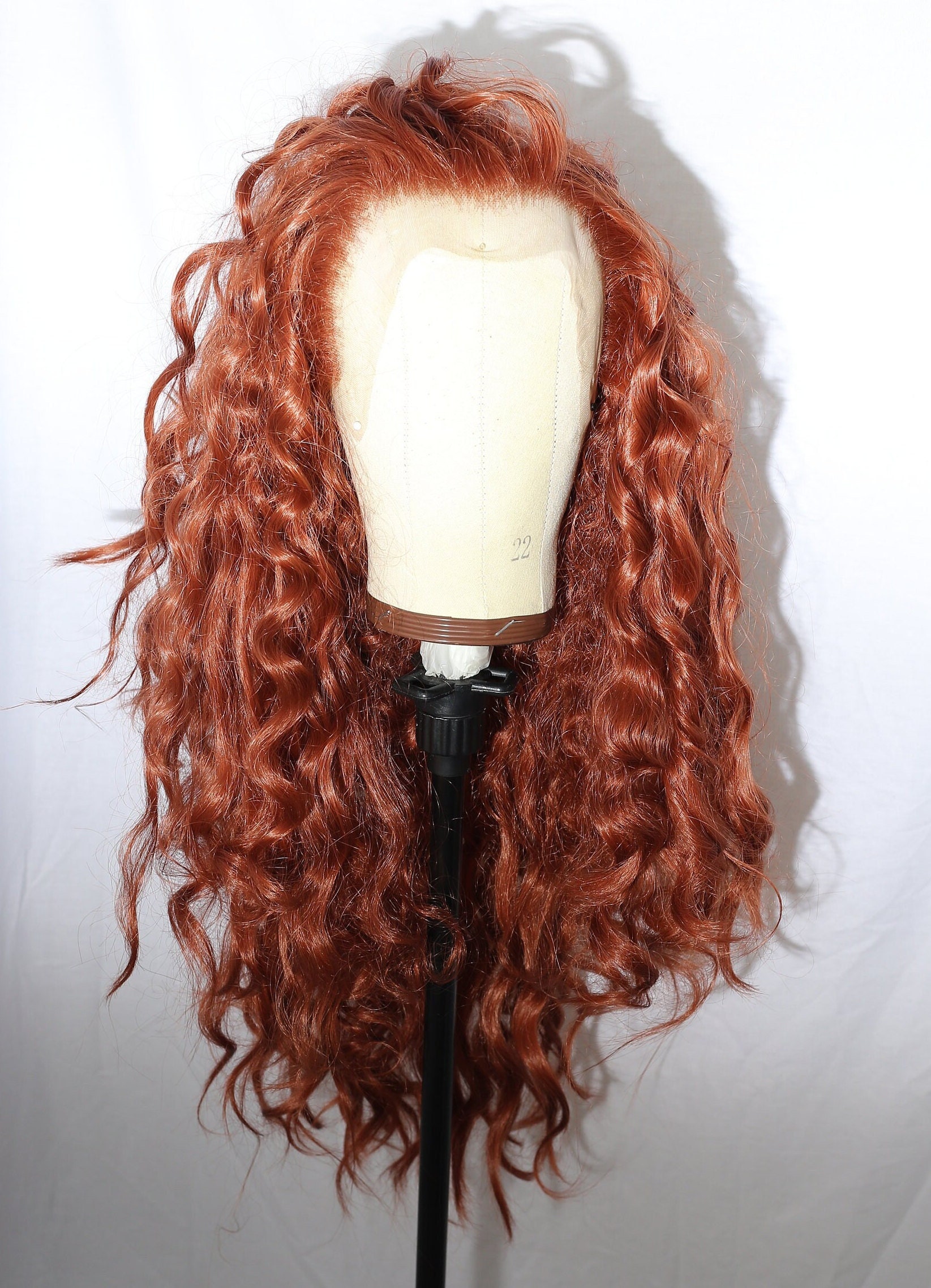 COPY - Red Head wig RED CURLY WIG main image 4