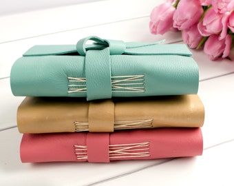 Personalized Leather Journal Notebook, Leather Travel Journal, Mother's Day Gift, Writing Notebook