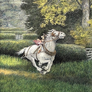 Wind in the Willows Large Mounted Print. Matted Vintage Colour Book Plate