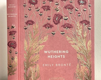 WUTHERING HEIGHTS by Emily Bronte - Cranford Collection Special Edition, fijne decoratieve roséroze binding, NIEUW exemplaar