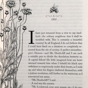 CIME TEMPESTOSE di Emily Brontë - Edizione speciale della Cranford Collection, rilegatura decorativa rosa pregiato, copia NUOVA immagine 6