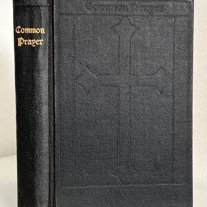 1929 年祈祷書、ヴィンテージ版、黒布装