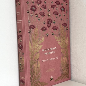 エミリー・ブロンテ著『嵐が丘』 - クランフォード・コレクション特別版、ローズピンクの美しい装飾装丁、新品