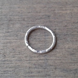 Single hoop earring, patterned hoop, 20 18 16 14 12 gauge piercing, nose ring, hoop for daith, rook, tragus, septum ring, orbital piercing