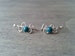Silver ear climbers, turquoise earrings, sterling ear cuffs, ear jacket climbers, ear sweeps, wire ear cuffs, simple ear crawlers 