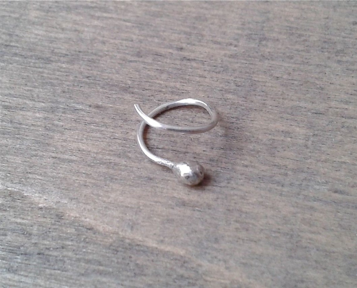 Orbital Earring Screw Earring Twisty Earring for Helix Ball Etsy