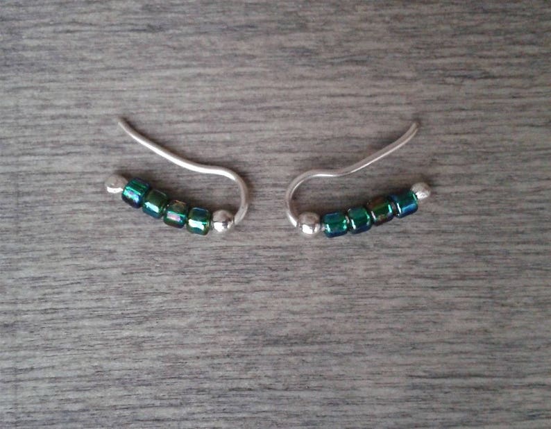 Cute ear cuffs earring crawlers silver ear jackets sterling Etsy