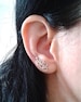 Sterling silver ear climbers, cute ear jackets simple ear wraps, dainty ear cuffs climbing earrings 