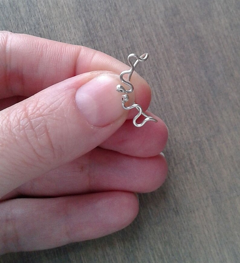 Tragus jewelry non pierced earring large tragus earrings cool single earrings cartilage earrings alternative earrings unusual earrings