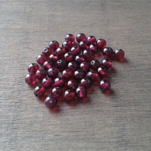 Garnet beads like the ones used for this bracelet.