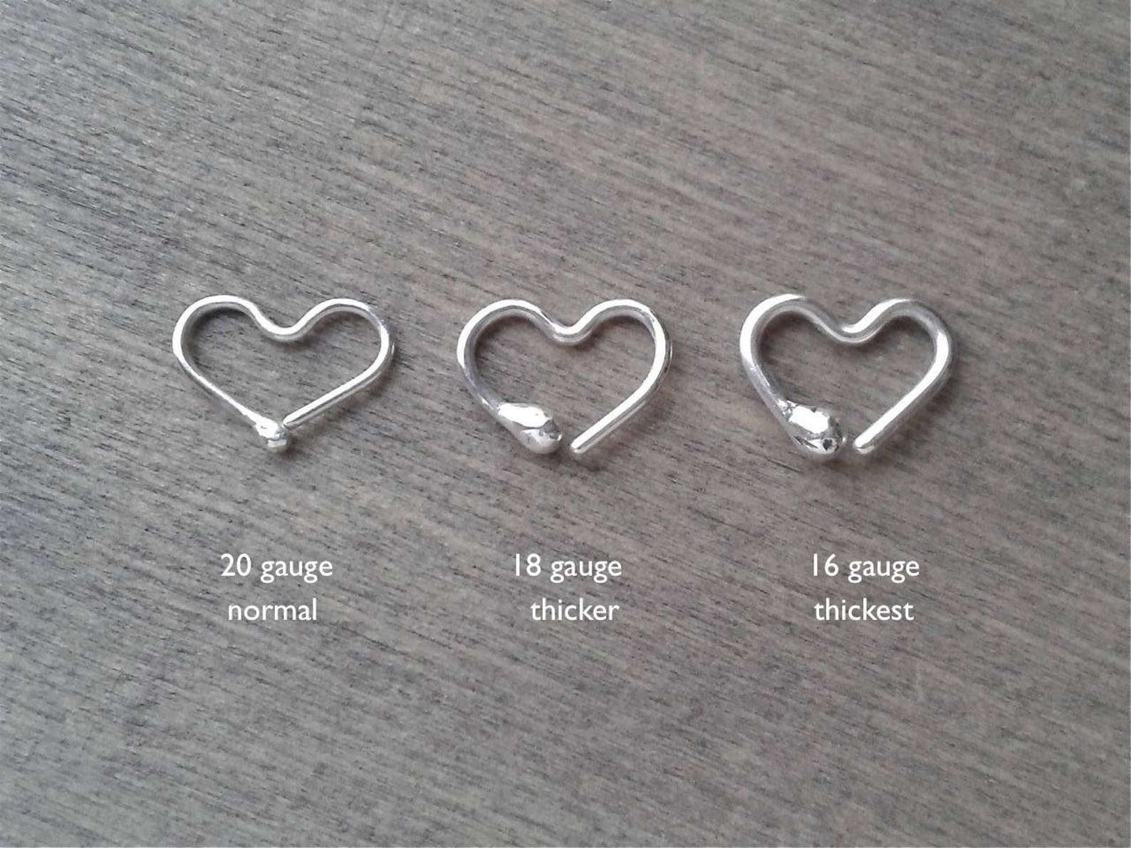 Tragus heart hoop Clearance