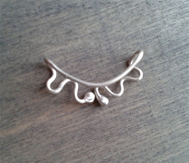 Tragus jewelry non pierced earring large tragus earrings cool single earrings cartilage earrings alternative earrings unusual earrings