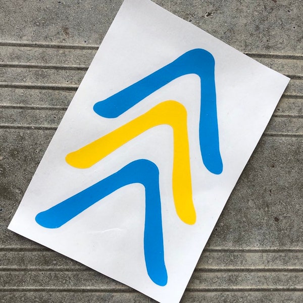 Down Syndrome Awareness Decal, Car Decal, Laptop Decal, Vinyl Decal, "The Lucky Few" 3 Arrows Design, White, or Blue and Yellow