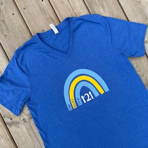 Down Syndrome Awareness Tee – The Lucky Few Rainbow Shirt