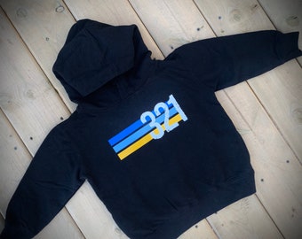 Sudadera con capucha para la concientización sobre el síndrome de Down – Sudadera a rayas para jóvenes 321