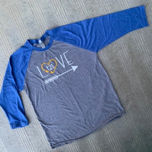 Down Syndrome Awareness Baseball Tee – T21 Arrow Design