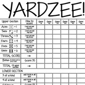 Printable 11X17 YARDZEE Score Card File With Uncoordinated - Etsy Singapore