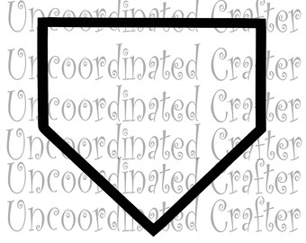 Download Home Plate And Cross Bats Svg Baseball Svg Softball Svg Etsy