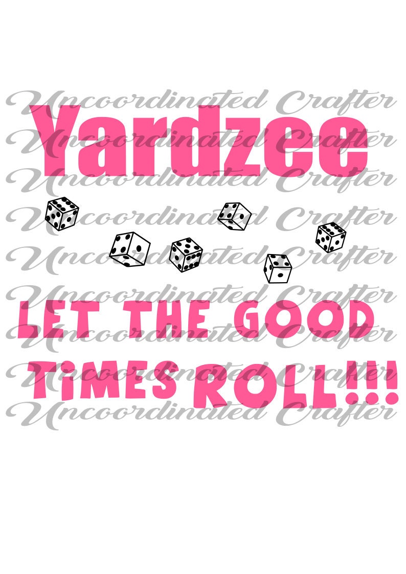 Download Yardzee decal svg/ Yardzee bucket svg/// Yardzee svg | Etsy