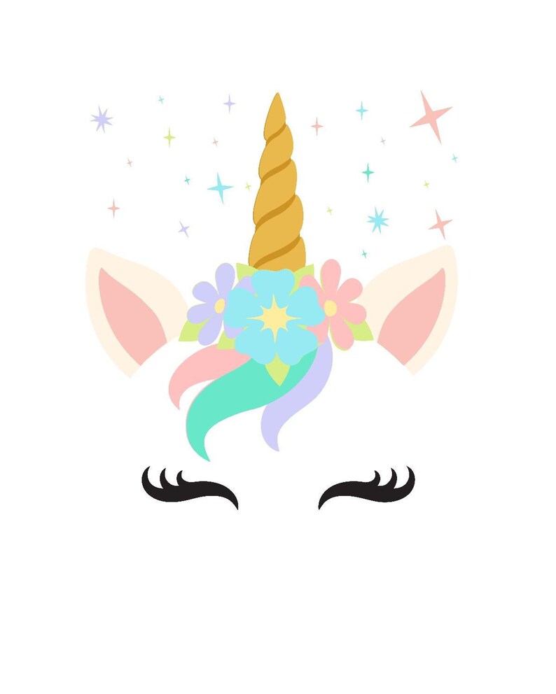printable unicorn file etsy