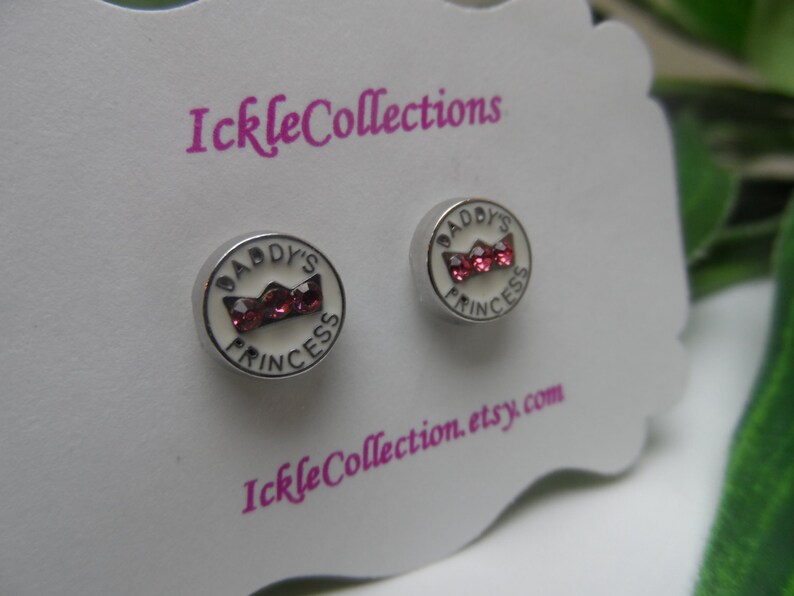 Daddy's Princess Earrings girls Earrings Etsy