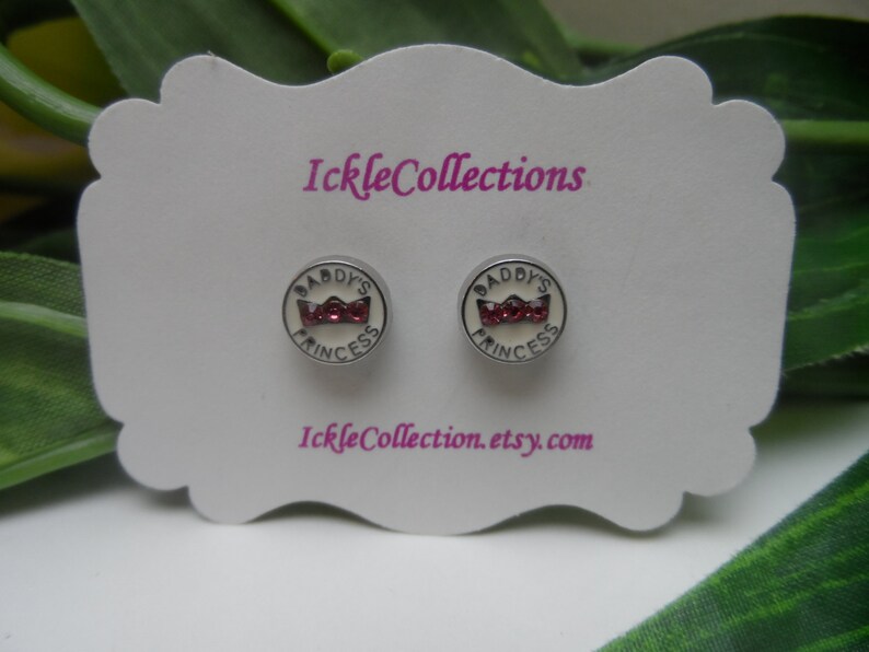 Daddy's Princess Earrings girls Earrings Etsy
