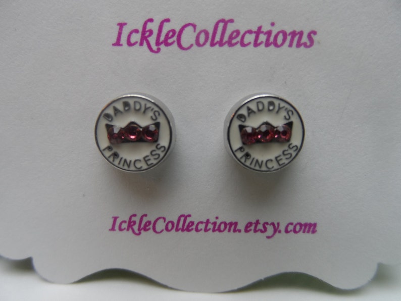 Daddy's Princess Earrings girls Earrings Etsy